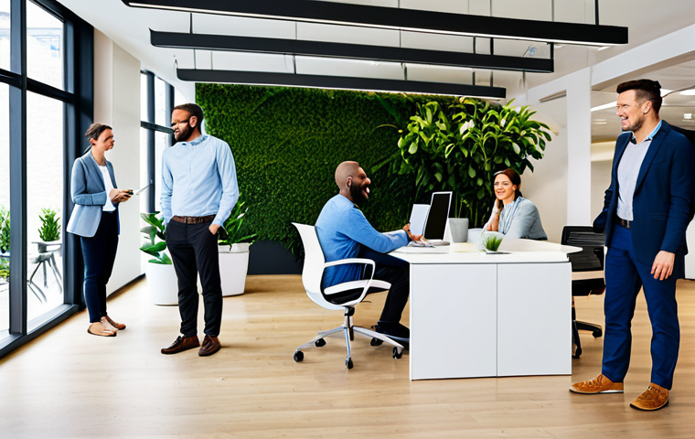 Open Communication in a Modern Office**

"A diverse team of professionals collaborating in a bright, modern office space. They are engaged in a lively discussion, with smiles and positive body language. The setting includes ergonomic furniture and plants. Fully clothed, appropriate attire, safe for work, perfect anatomy, natural proportions, professional, modest, family-friendly."

**