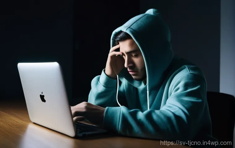 테크노스트레스 관련 최신 연구 결과 - **Prompt:** A young adult in their late 20s, dressed in a soft, oversized hoodie and sweatpants, sit...